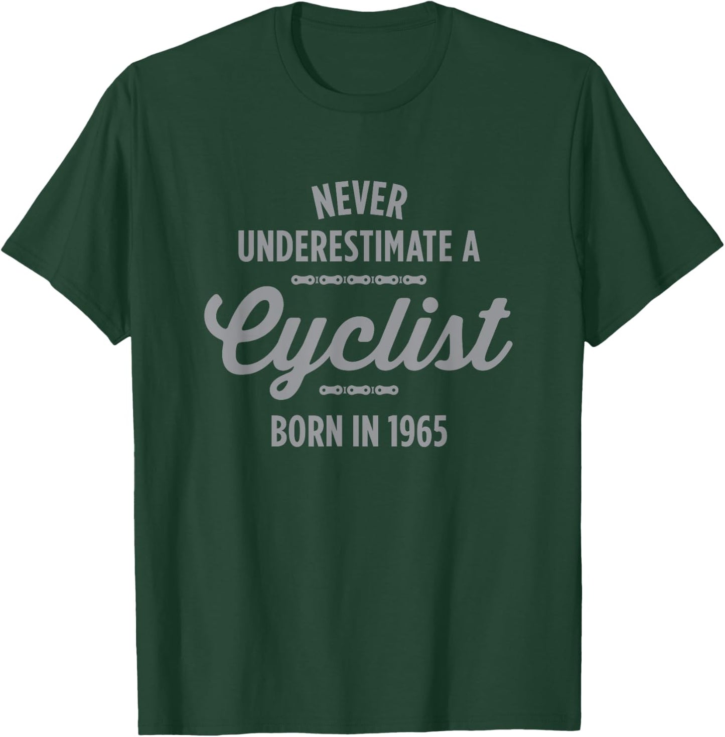 60 Year Old Cyclist Bike Rider Biking 1965 60th Birthday T-Shirt - T-Shirt | Forest