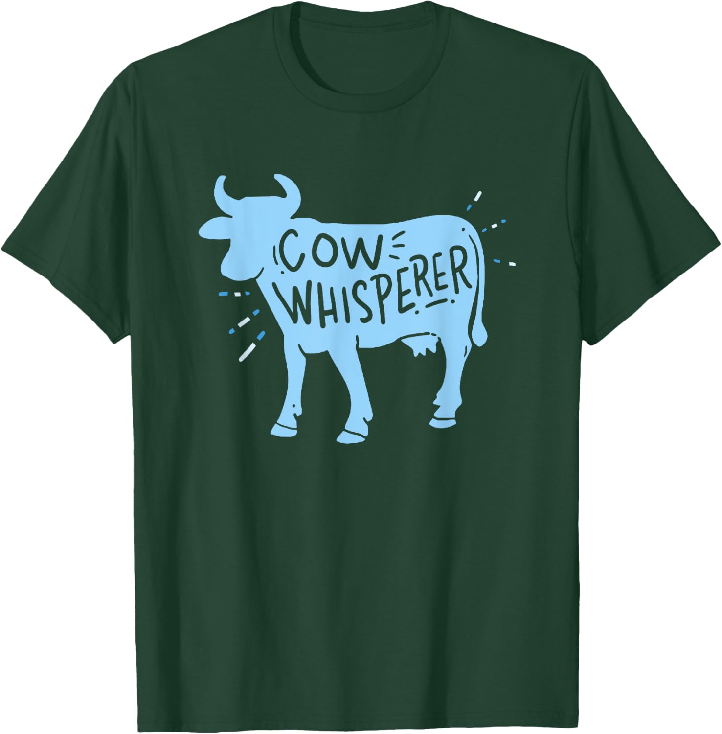Cow Whisperer - Cow Farmer & Rancher Gift T-Shirt - T-Shirt | Forest