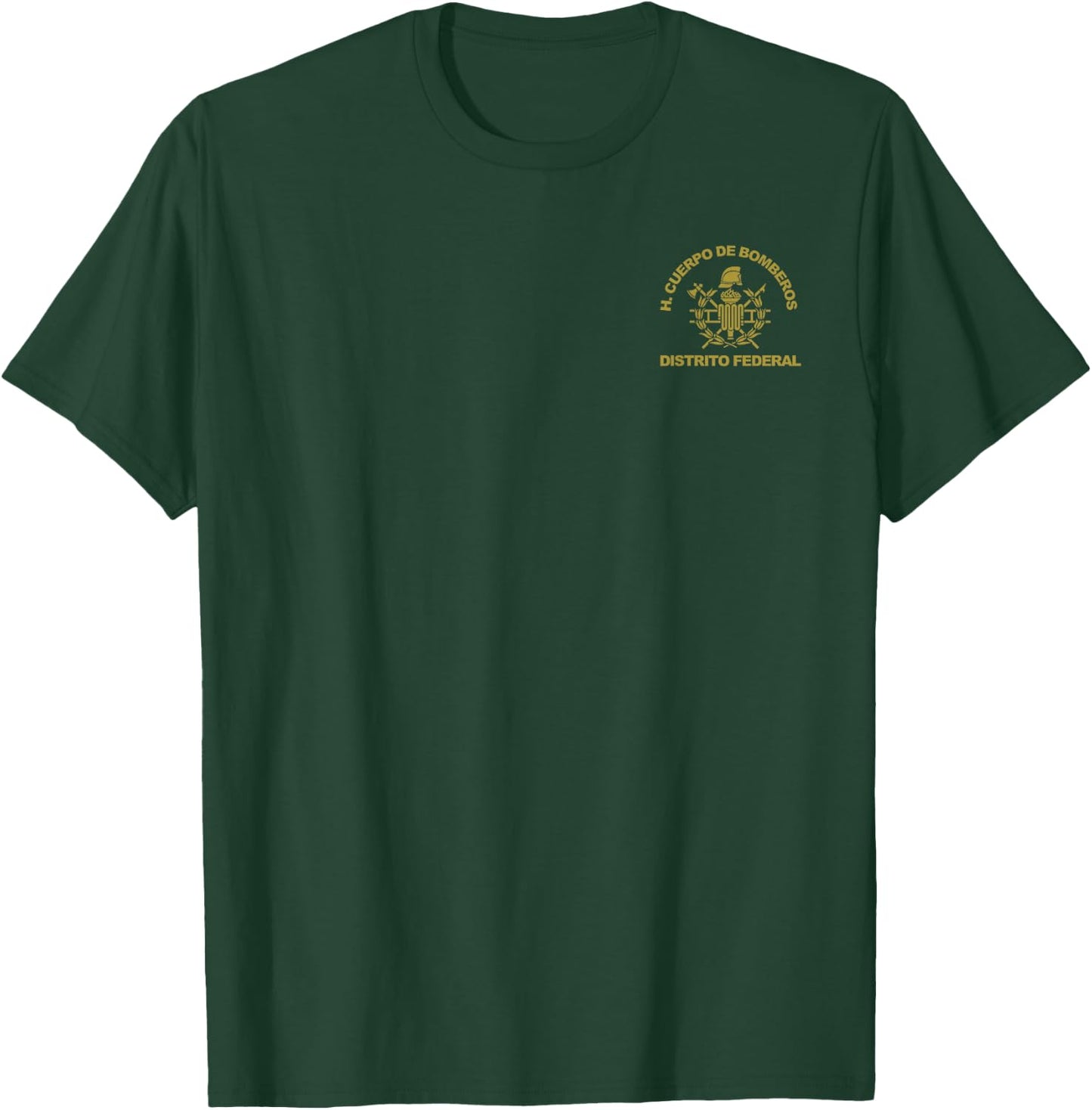 Mexico City Distrito Federal Cuerpo Bomberos Firefighter T-Shirt - T-Shirt | Forest