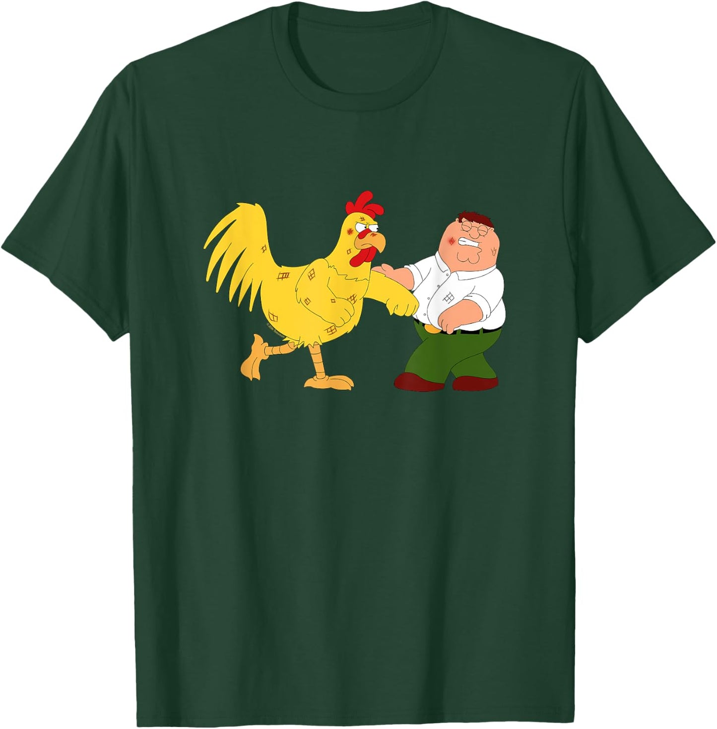 Family Guy Peter & Chicken Fighting T-Shirt - T-Shirt | Forest