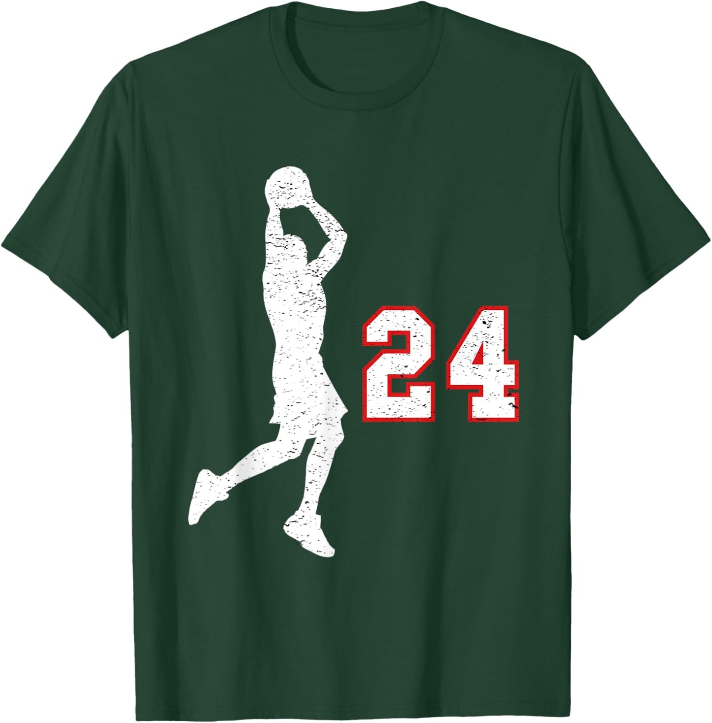 Basketball player gift number 24 for basketball fans T-Shirt - T-Shirt | Forest