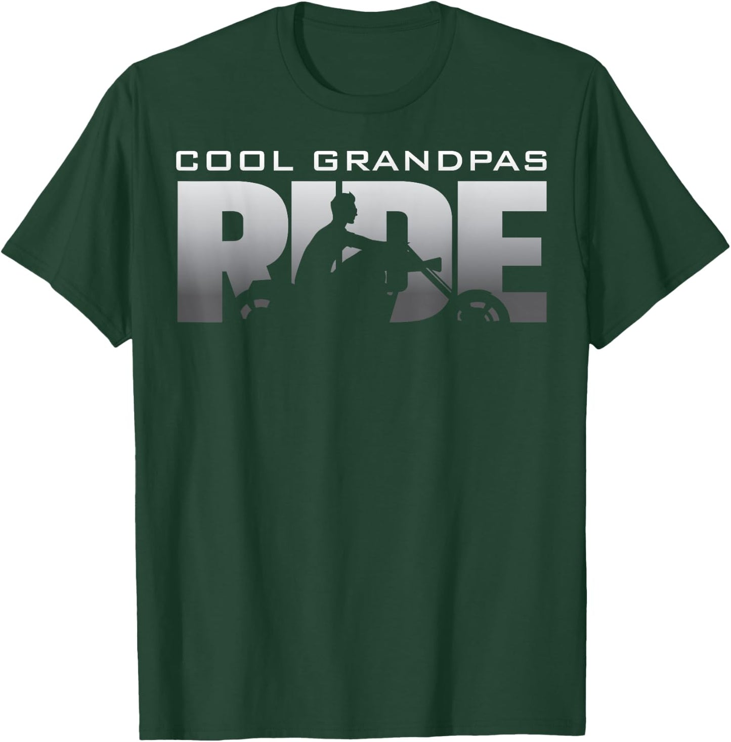 Biker Cool Grandpas Ride Motorcycles T-Shirt - T-Shirt | Forest