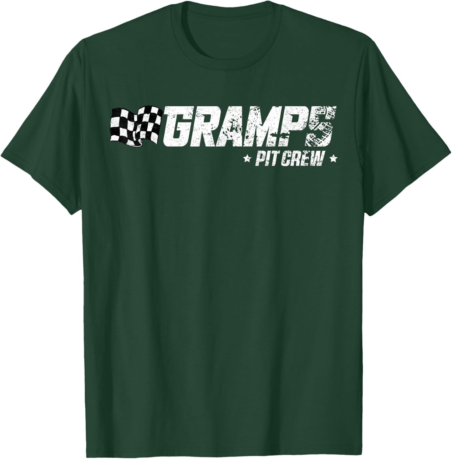 Gramps Pit Crew Race Car Birthday Family Racing T-Shirt - T-Shirt | Forest