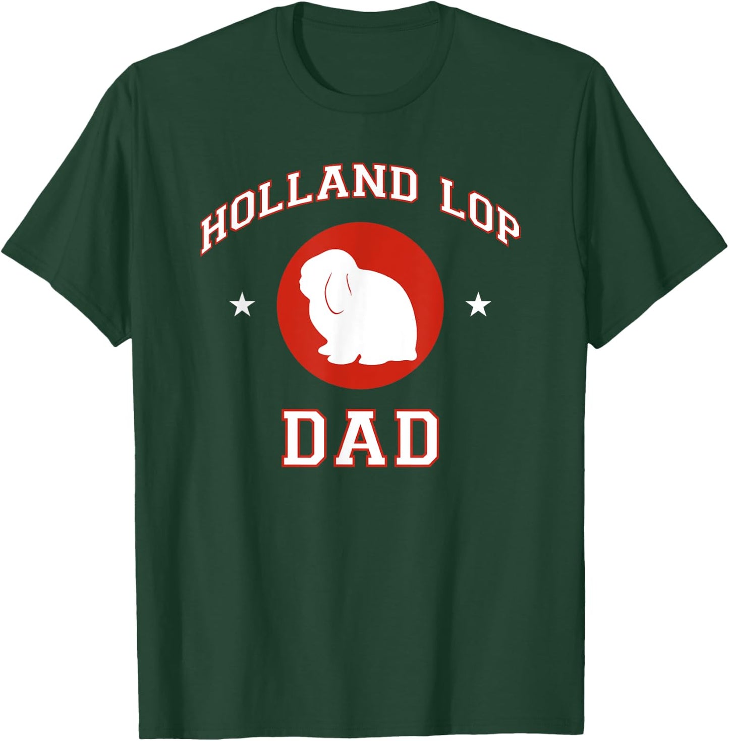 Holland Lop Rabbit Dad T-Shirt - T-Shirt | Forest