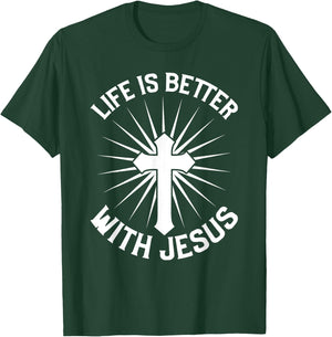 Jesus saved my Life T-Shirt - T-Shirt | Forest