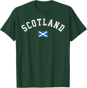Scotland | Women Men Kids Scottish Flag T-Shirt - T-Shirt | Forest