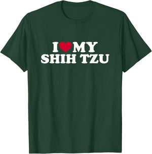 I love my Shih Tzu T-Shirt - T-Shirt | Forest