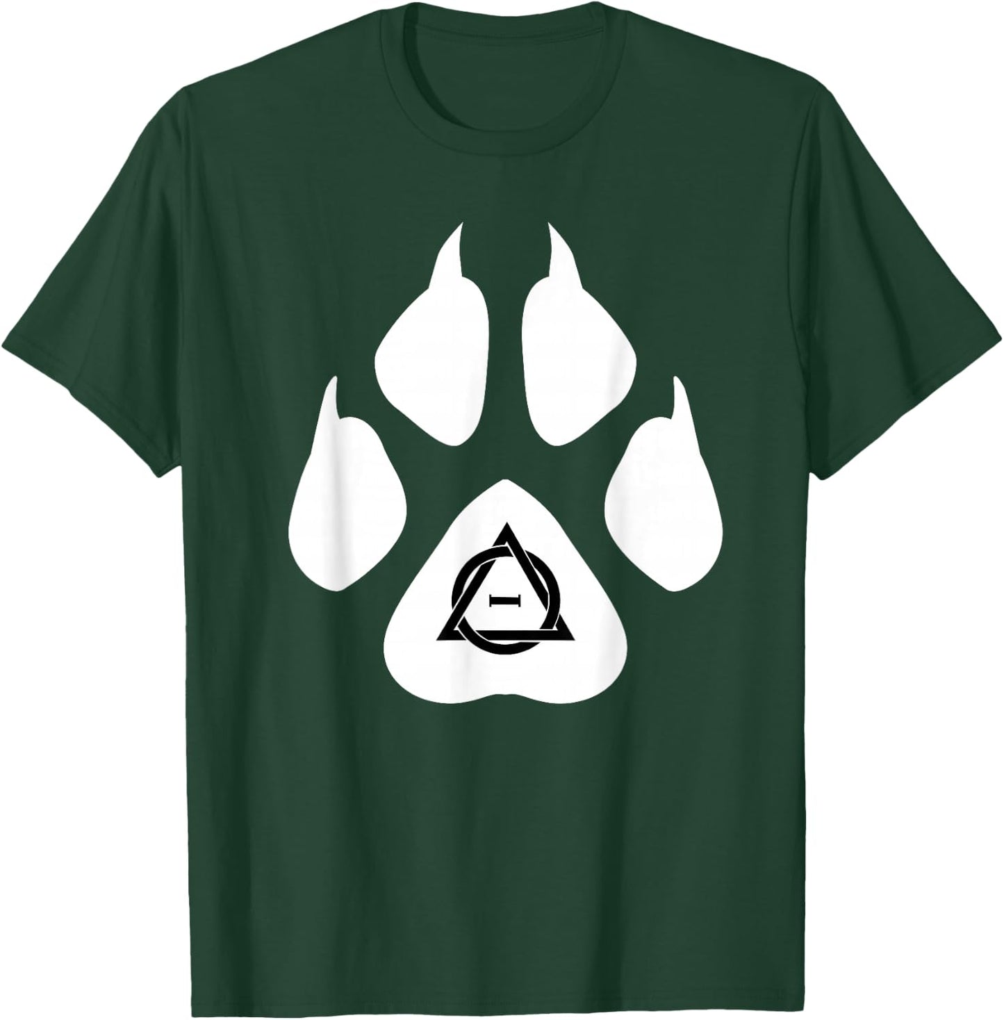 Therian Fox Paws Symbol Sign Quadrobics Otherkin , Black, S T-Shirt - T-Shirt | Forest