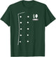 Chef Costume Coat Uniform Funny Cook Jacket for Cooking T-Shirt - T-Shirt | Forest