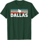 Vintage Retro Dallas TX Tourist Native Texas State T-Shirt - T-Shirt | Forest