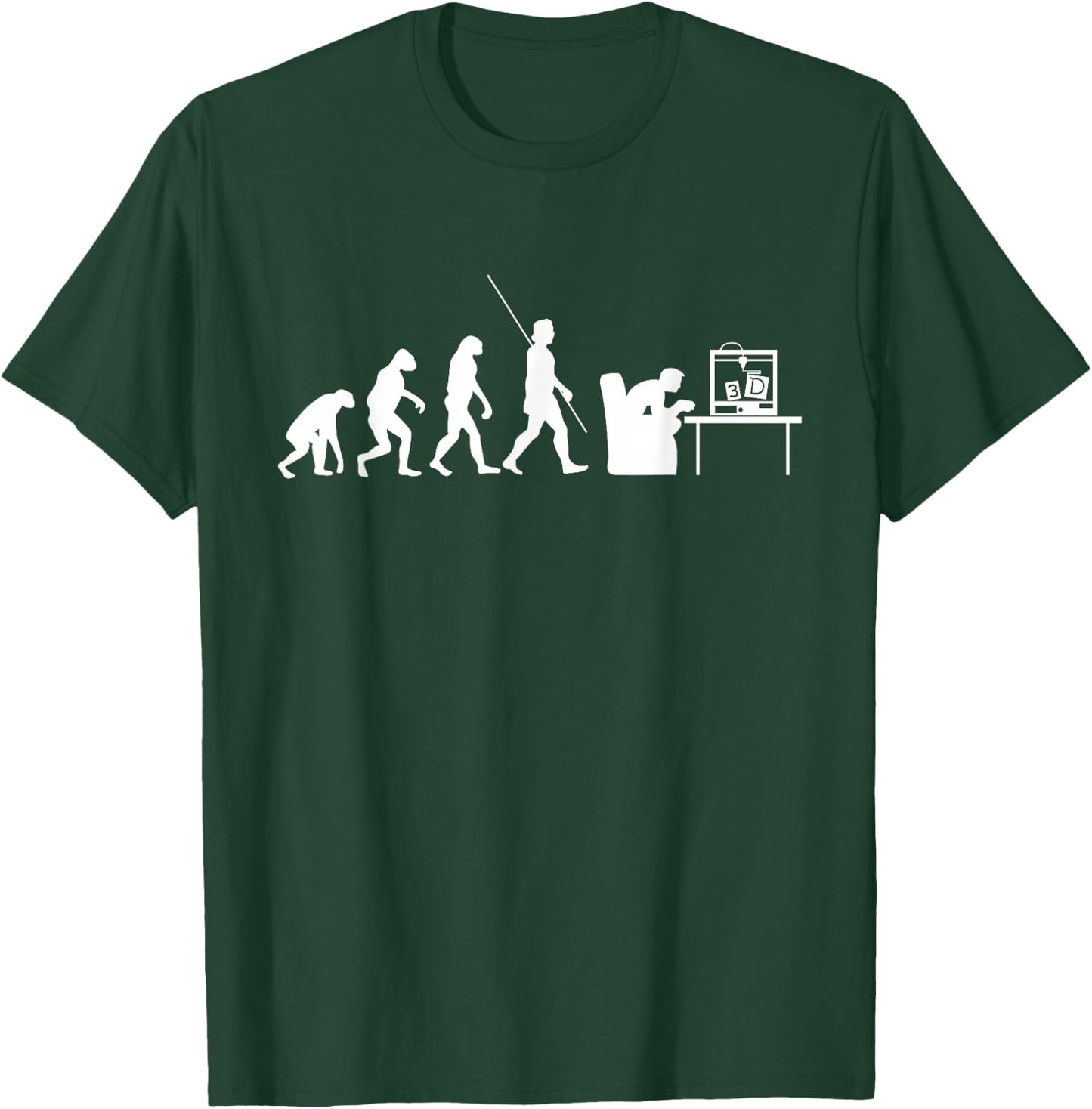 3D print evolution design with 3D printer T-Shirt - T-Shirt | Forest