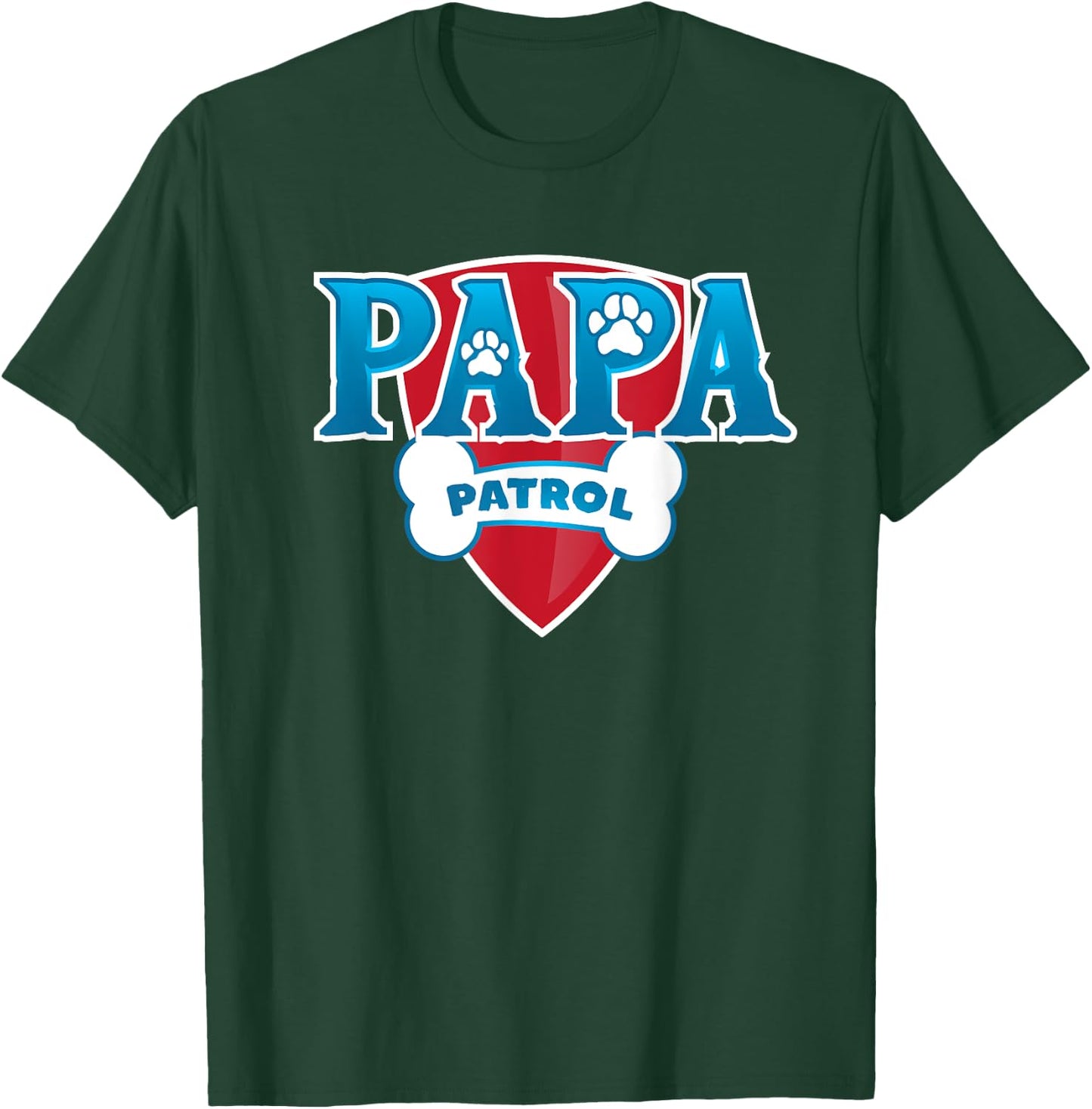 Papa Patrol , black, s T-Shirt - T-Shirt | Forest