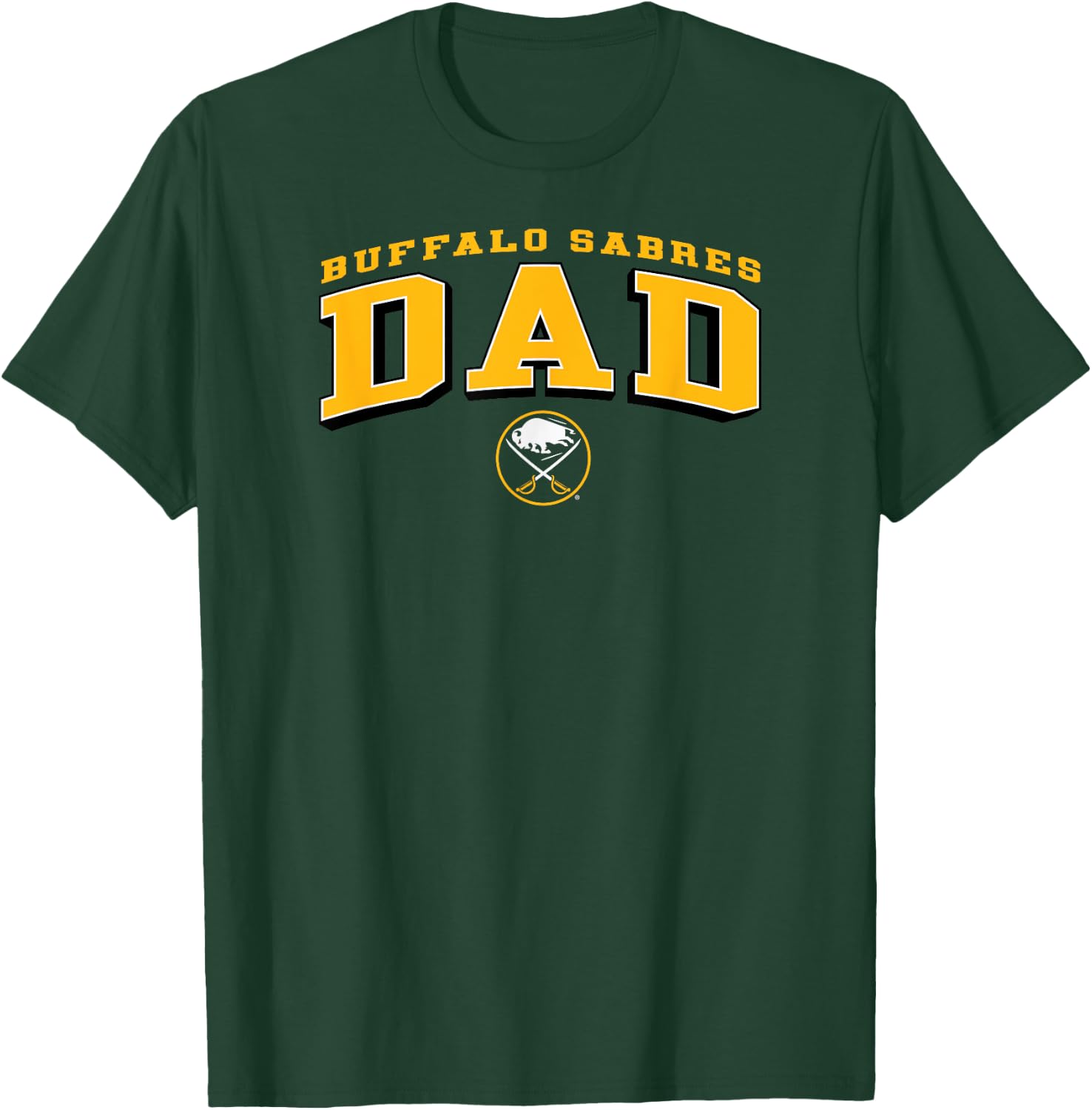 Buffalo Sabres Dad Arch Blue NHL Officially Licensed T-Shirt - T-Shirt | Forest