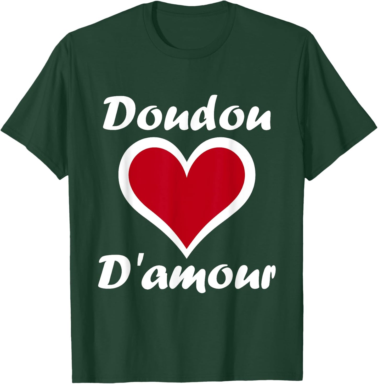 Chéri Nickname Doudou Father's Day Dad Love Comforter , Black, S T-Shirt - T-Shirt | Forest