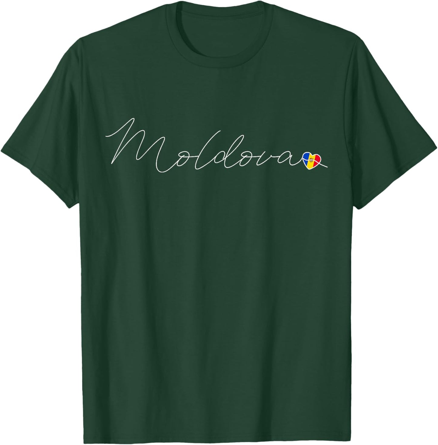 Moldova Liebe Moldawische Flagge und Herz auf Moldau T-Shirt - T-Shirt | Forest