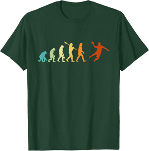 Handball Trikot Kinder Herren Junge Retro Handball Evolution T-Shirt - T-Shirt | Forest