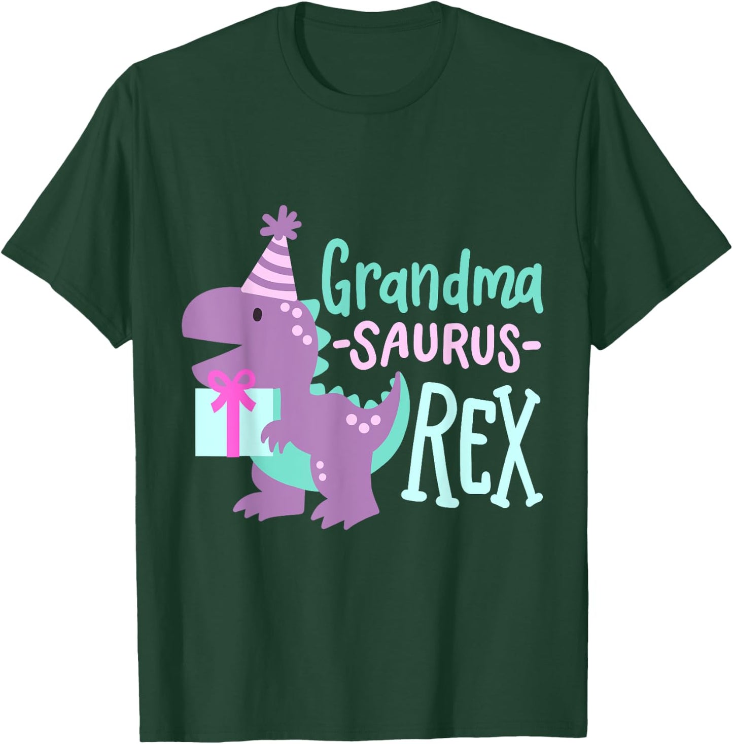 Dinosaur Birthday Grandma Saurus T Rex Family Matching Party T-Shirt - T-Shirt | Forest