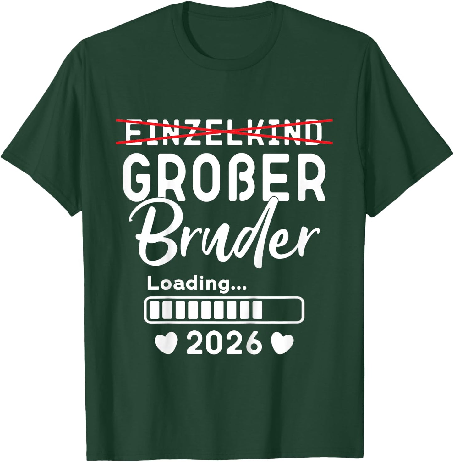 Children's Single Child Big Brother 2026 Ich werde Großer Bruder 2026 , black T-Shirt - T-Shirt | Forest