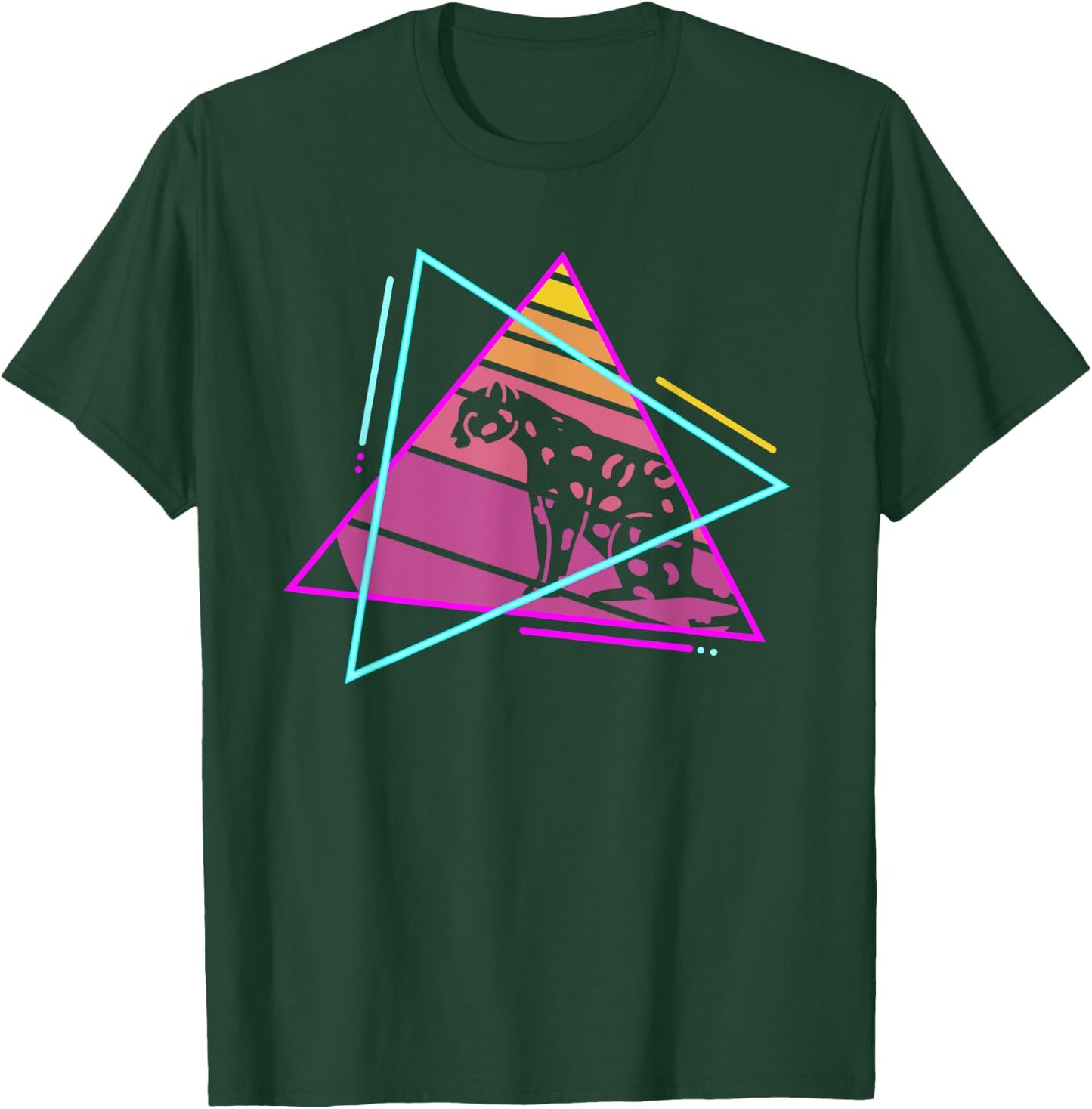 Retro Cheetah Cheetahs T-Shirt - T-Shirt | Forest