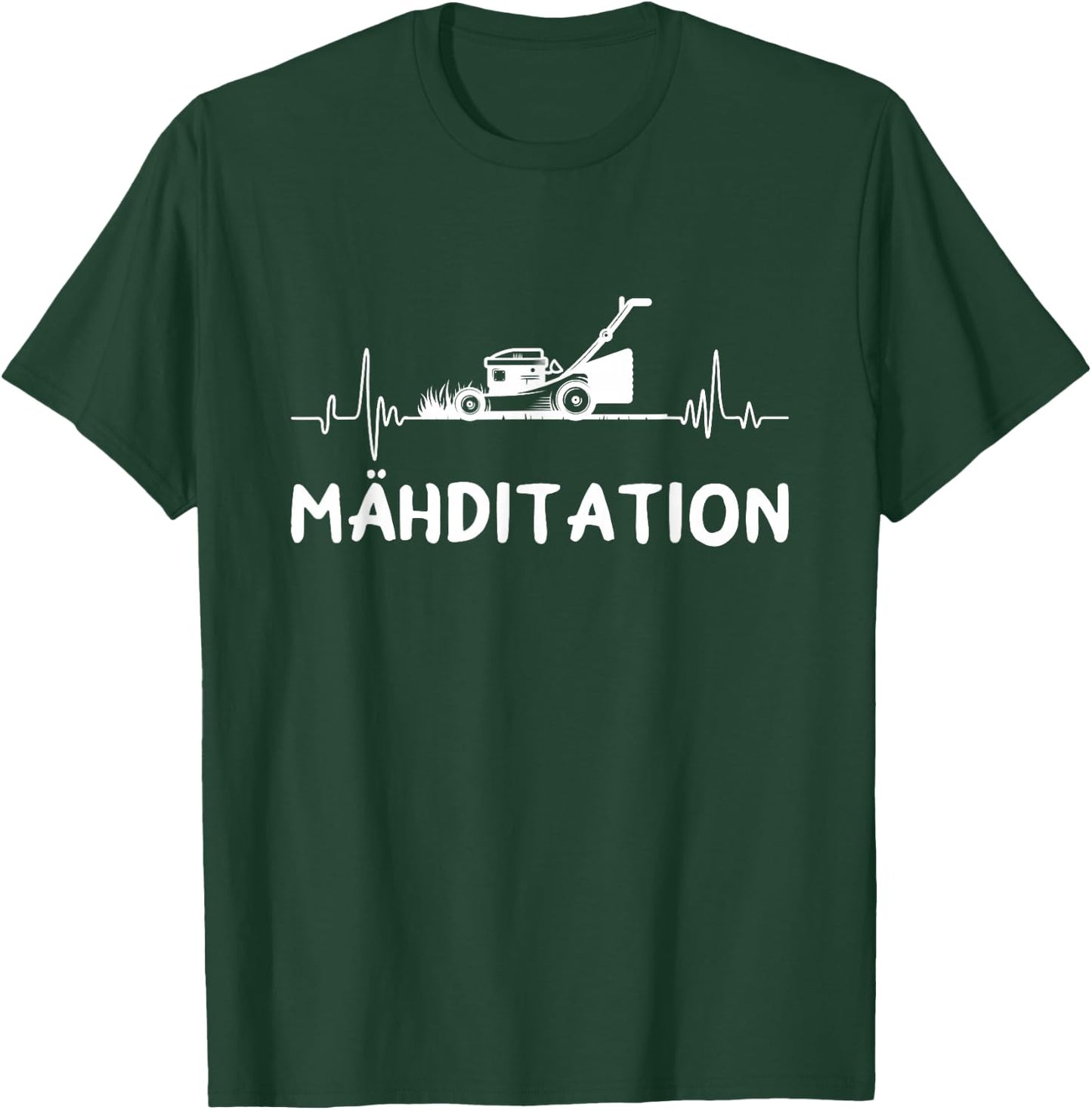 Mähditation Rasen Mähen Garten Hobbygärtner Rasenmäher T-Shirt - T-Shirt | Forest