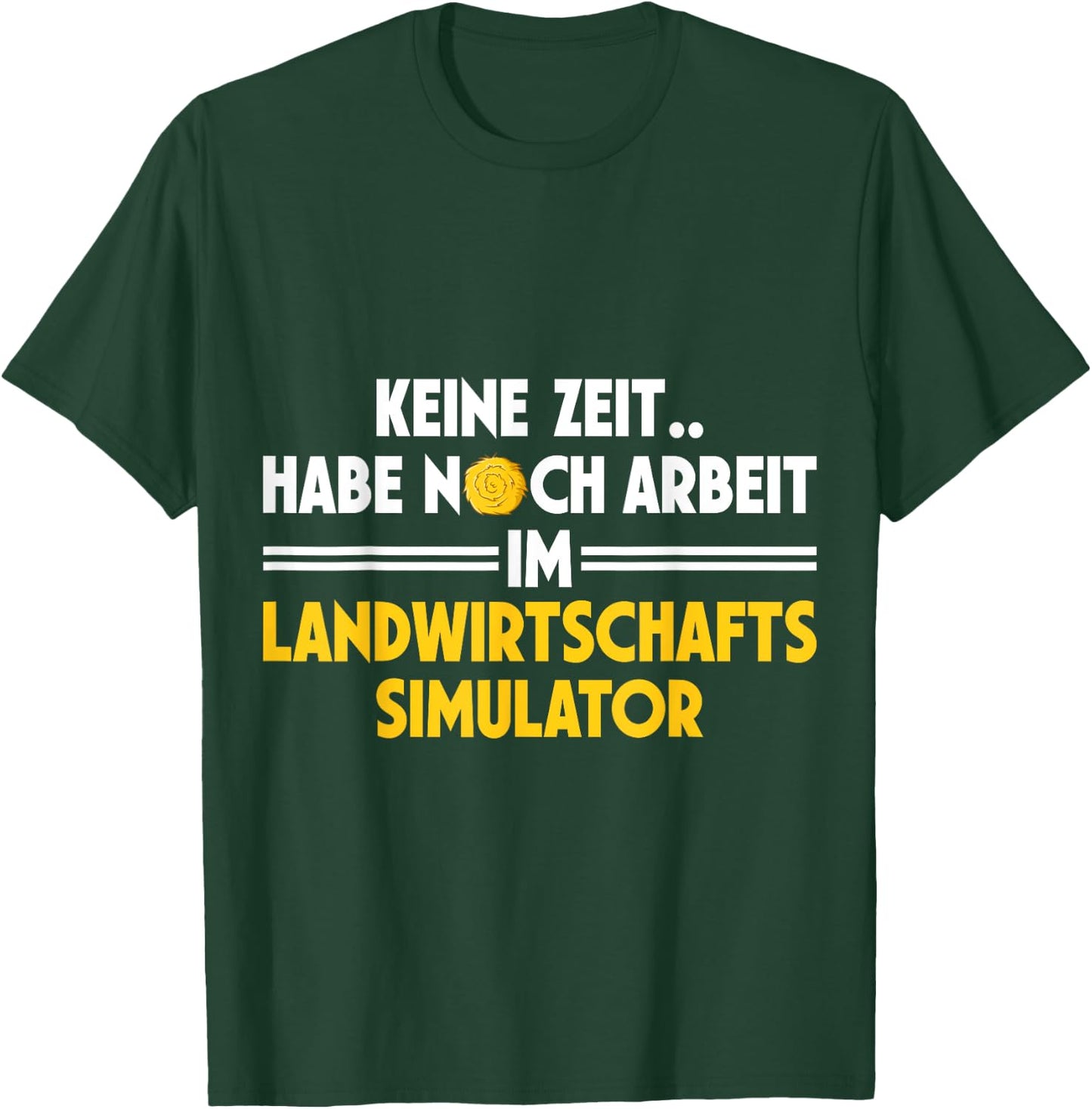 DerHeinz Landwirtschaft Agriculture Simulator Work T Shirt Black S Short Sleeve Classic Short Sleeve T-Shirt - T-Shirt | Forest