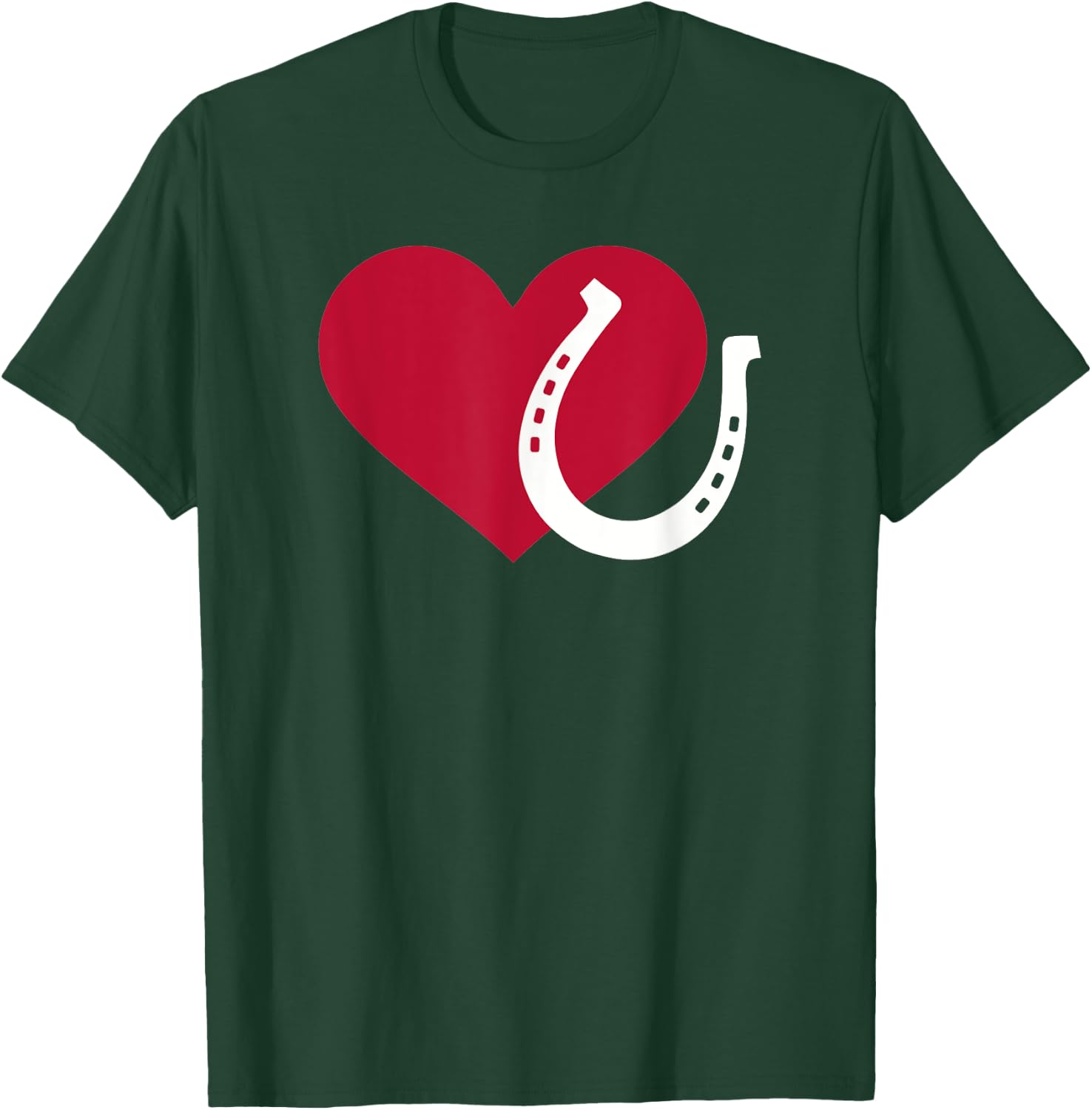 Horseshoe with heart T-Shirt - T-Shirt | Forest