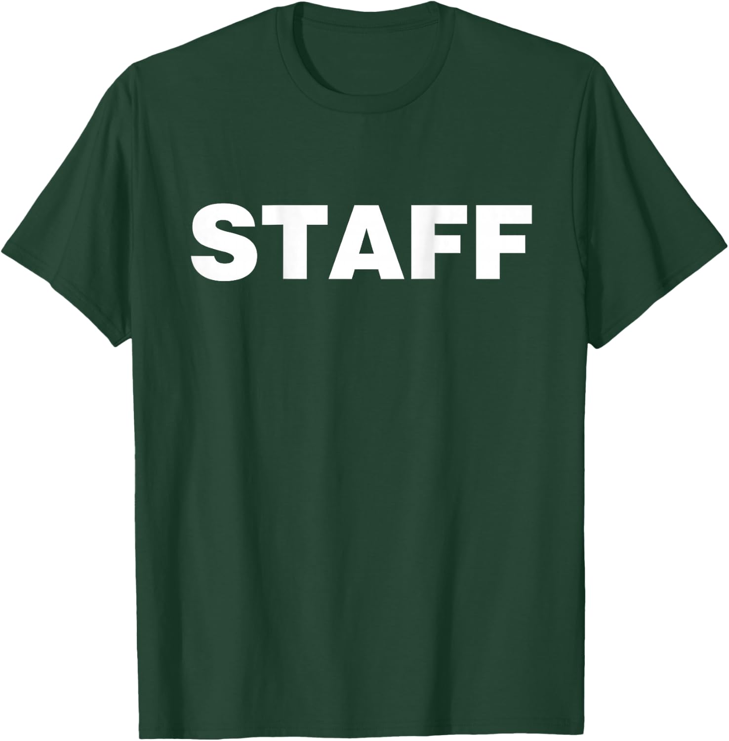Event Staff mit dem Wort Staff auf der Rückseite T-Shirt - T-Shirt | Forest