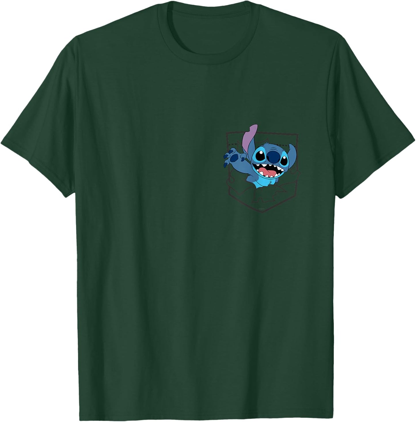 Disney Lilo & Stitch Small Pocket Breakout 626 T-Shirt - T-Shirt | Forest