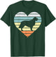 Golden Retriever Silhouette Heart Retro Dog Lover Women Gift T-Shirt - T-Shirt | Forest