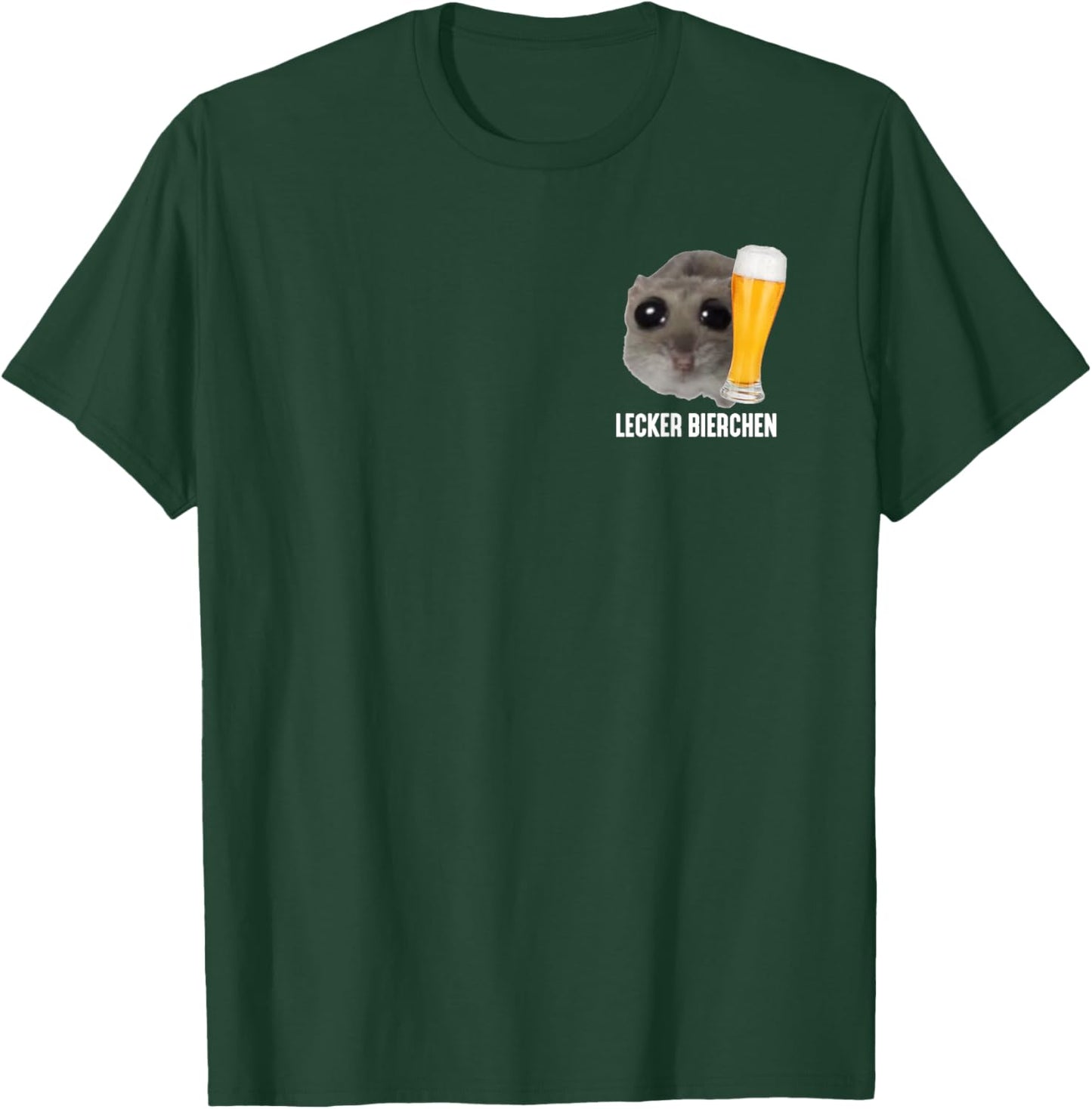 Tasty Beer X Sad Hamster Meme Beer Wheat Beer White Beer , black T-Shirt - T-Shirt | Forest