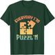 Retro Everyday I'm Puzzl'n - Jigsaw Puzzle Master Puzzling T-Shirt - T-Shirt | Forest