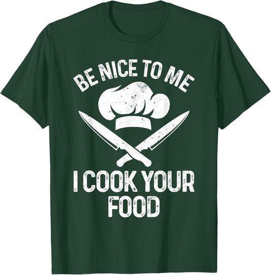 Funny Chef Design Women Cooking Culinary Cook Chef T-Shirt - T-Shirt | Forest