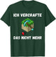 with German Text "Ich vercrafte das alles nicht mehr, black T-Shirt - T-Shirt | Forest