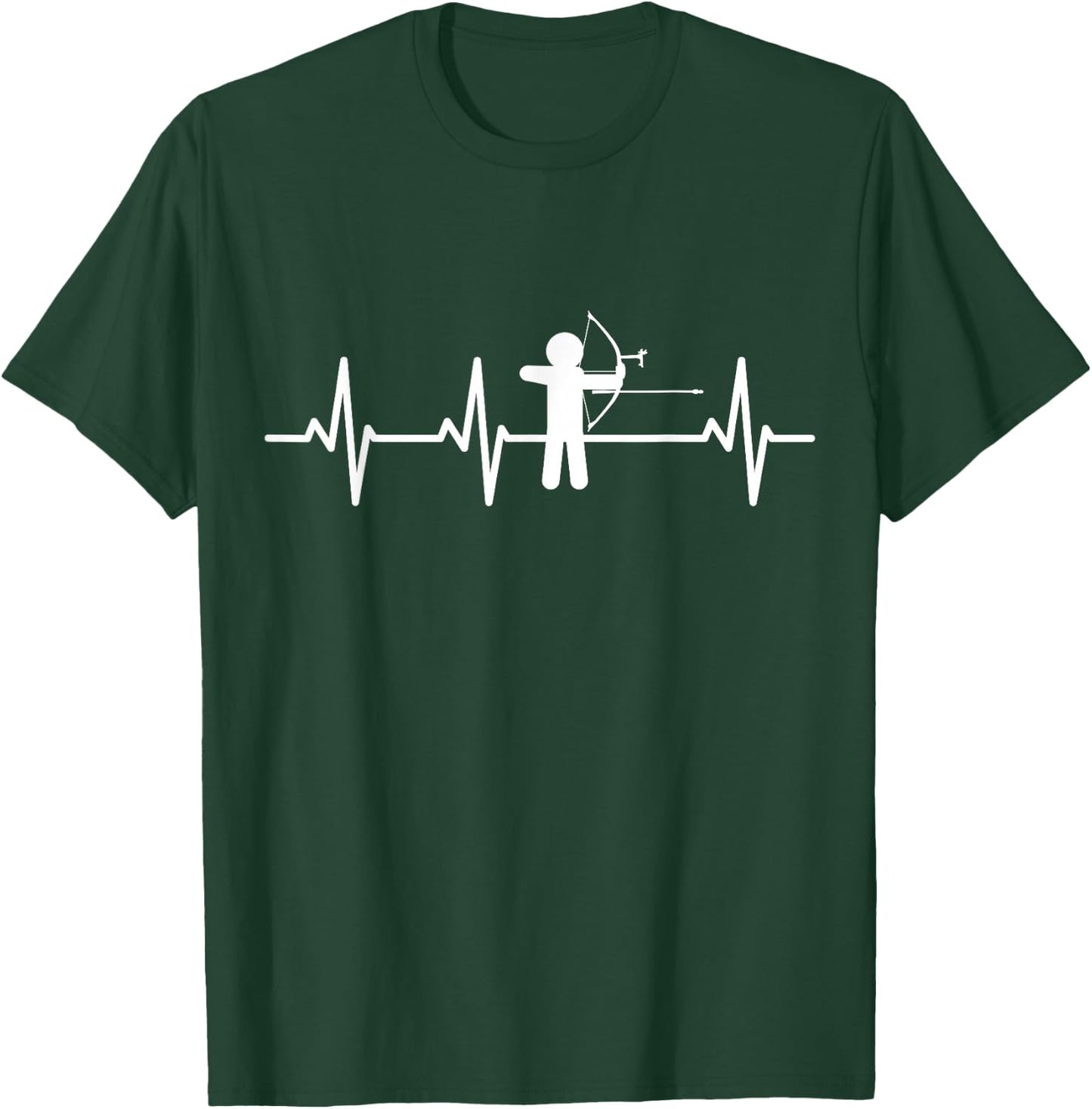 Ligne de tir à l'arc Pulse Line Champ de tir à l'arc T-Shirt - T-Shirt | Forest