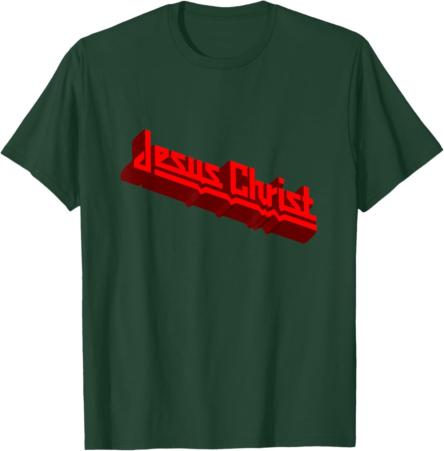 Heavy Metal Jesus Christ in the Judas Priest Style T-Shirt - T-Shirt | Forest