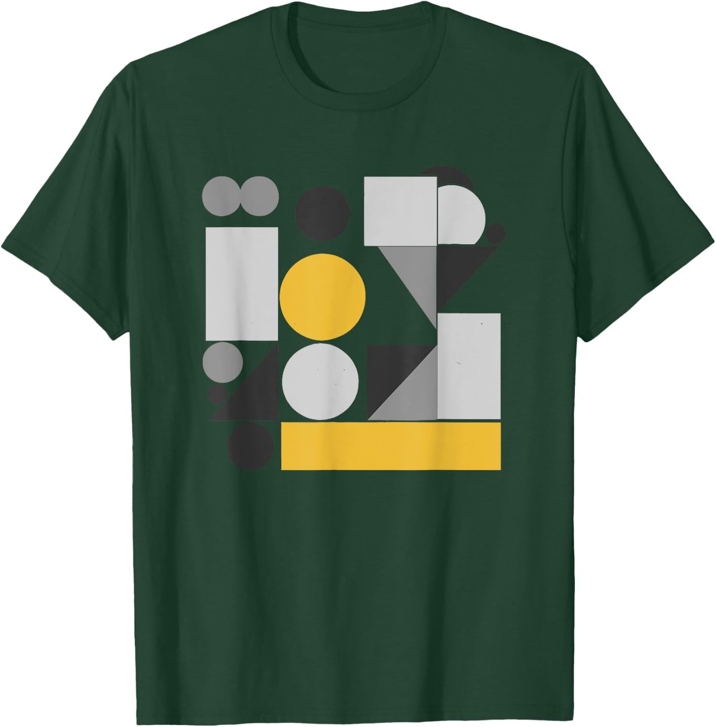 Abstract Art Geometric Pattern Mosaic T-Shirt - T-Shirt | Forest