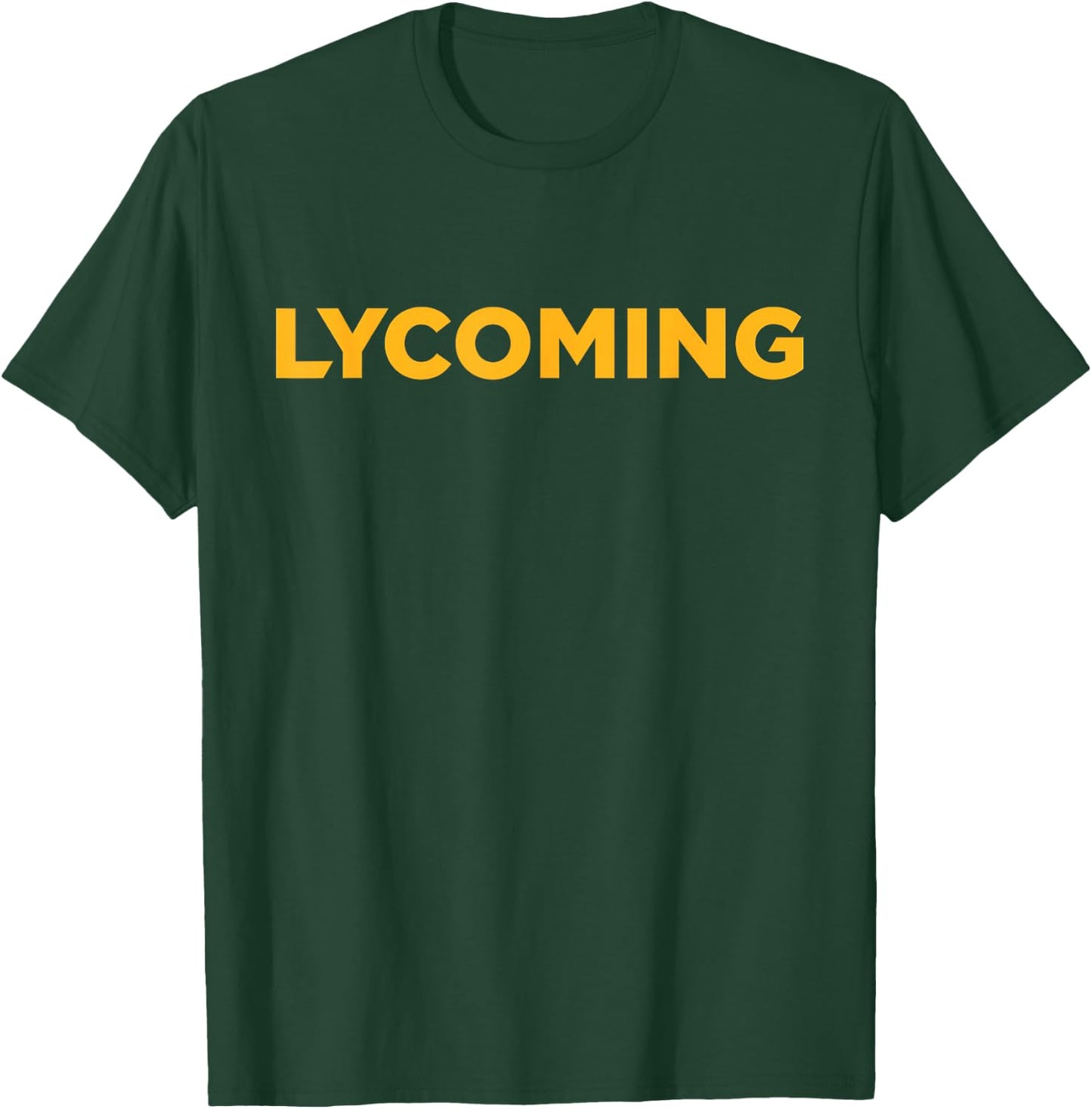 Lycoming Warriors Typographic Logo Lycoming College T-Shirt - T-Shirt | Forest