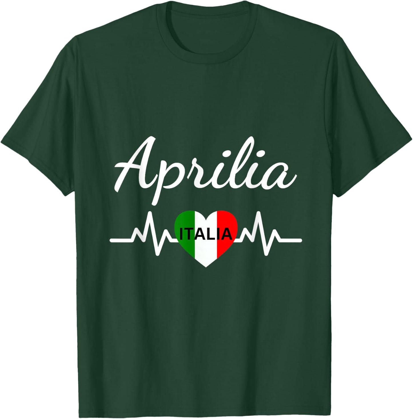 Italian Flag Aprilia - Matching Italian Souvenir , Black, S T-Shirt - T-Shirt | Forest