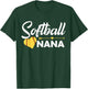 Ball Nana Love Playing Baseball Softball Games Gift T-Shirt - T-Shirt | Forest