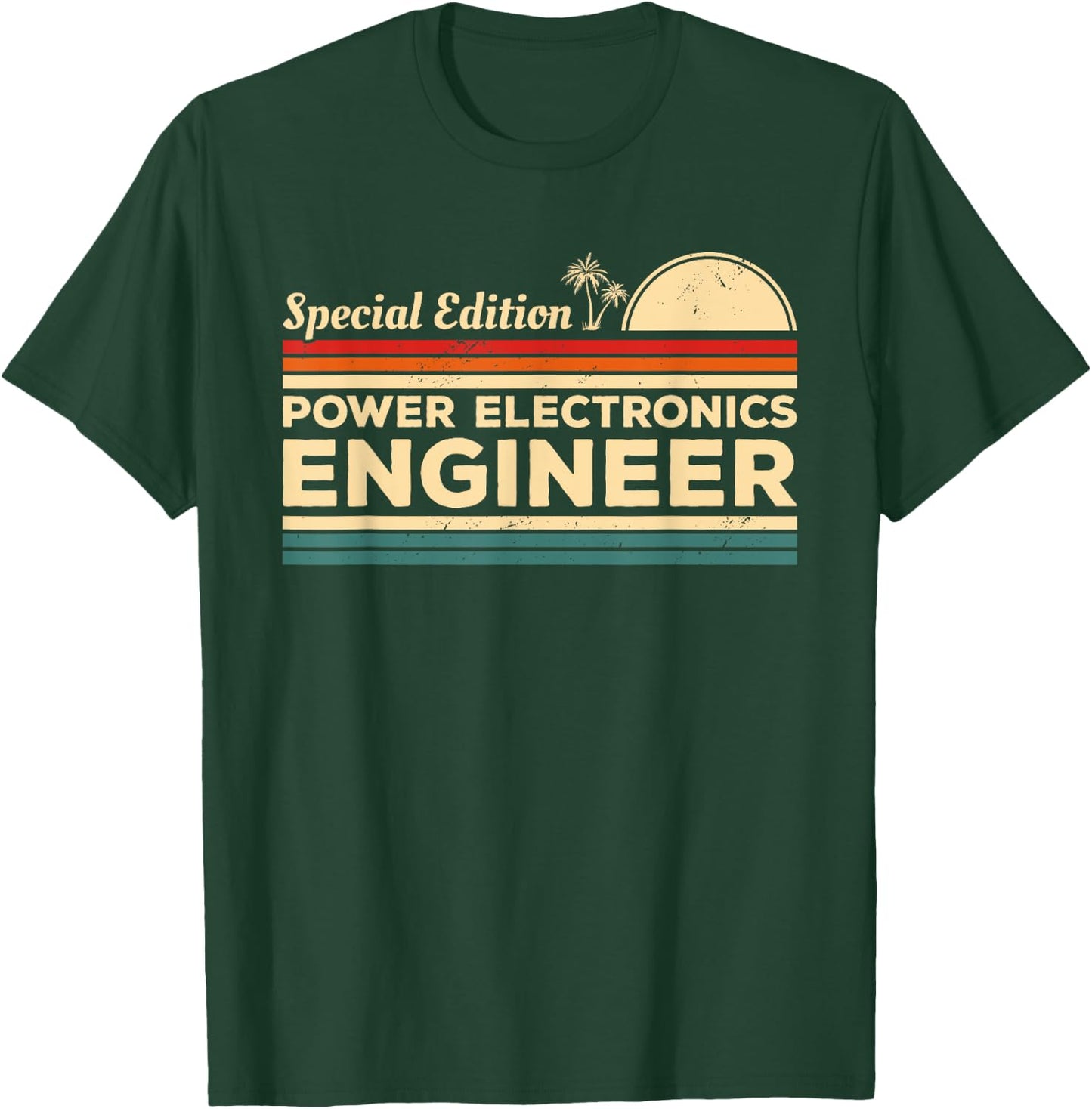 Vintage Power Electronics Engineer Engineering T-Shirt - T-Shirt | Forest