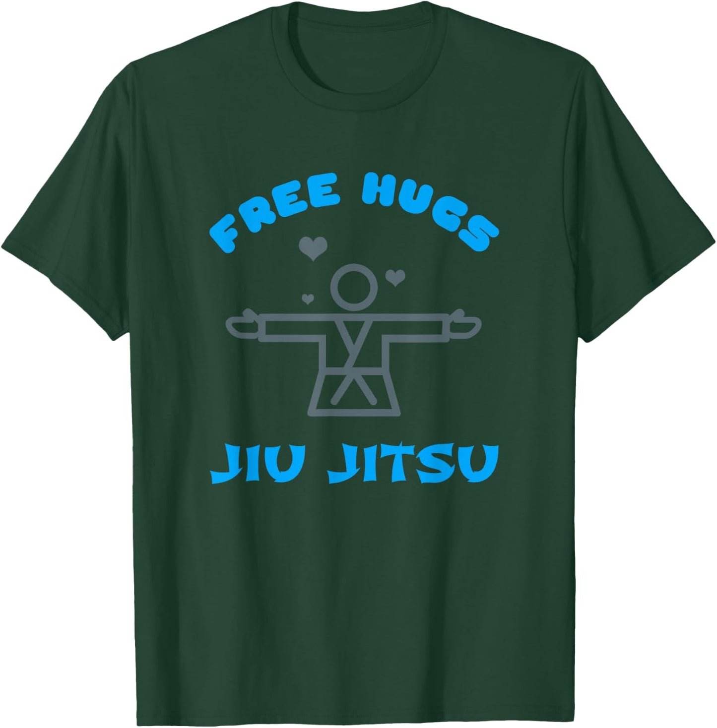 Free Hugs Jiu Jitsu Karate T-Shirt - T-Shirt | Forest