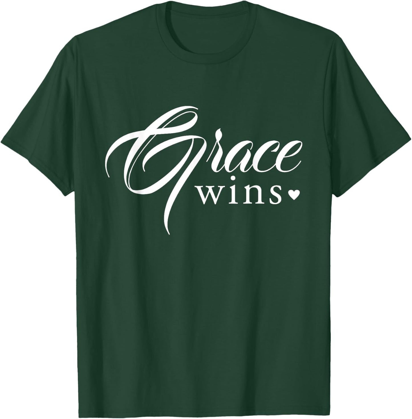 Grace Wins Christianity T-Shirt - T-Shirt | Forest