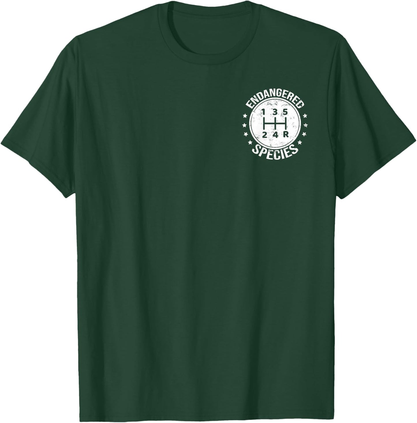 Endangered Specie Gear Shift Manual Transmission Car Lover T-Shirt - T-Shirt | Forest