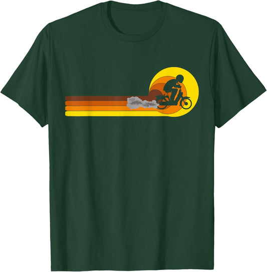Mofa Mofaroller Moped Mofafahrer Vintage 70er 80er Mofa T-Shirt - T-Shirt | Forest