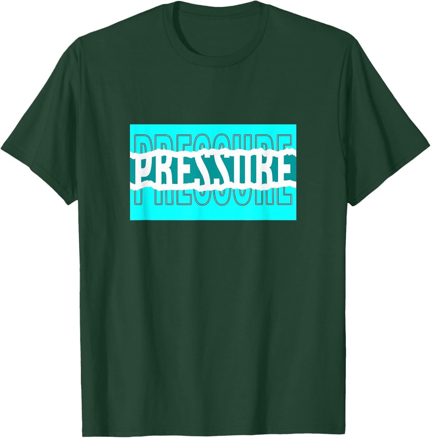 Turquoise Color Pressure v2 Turquoise Graphic T-Shirt - T-Shirt | Forest