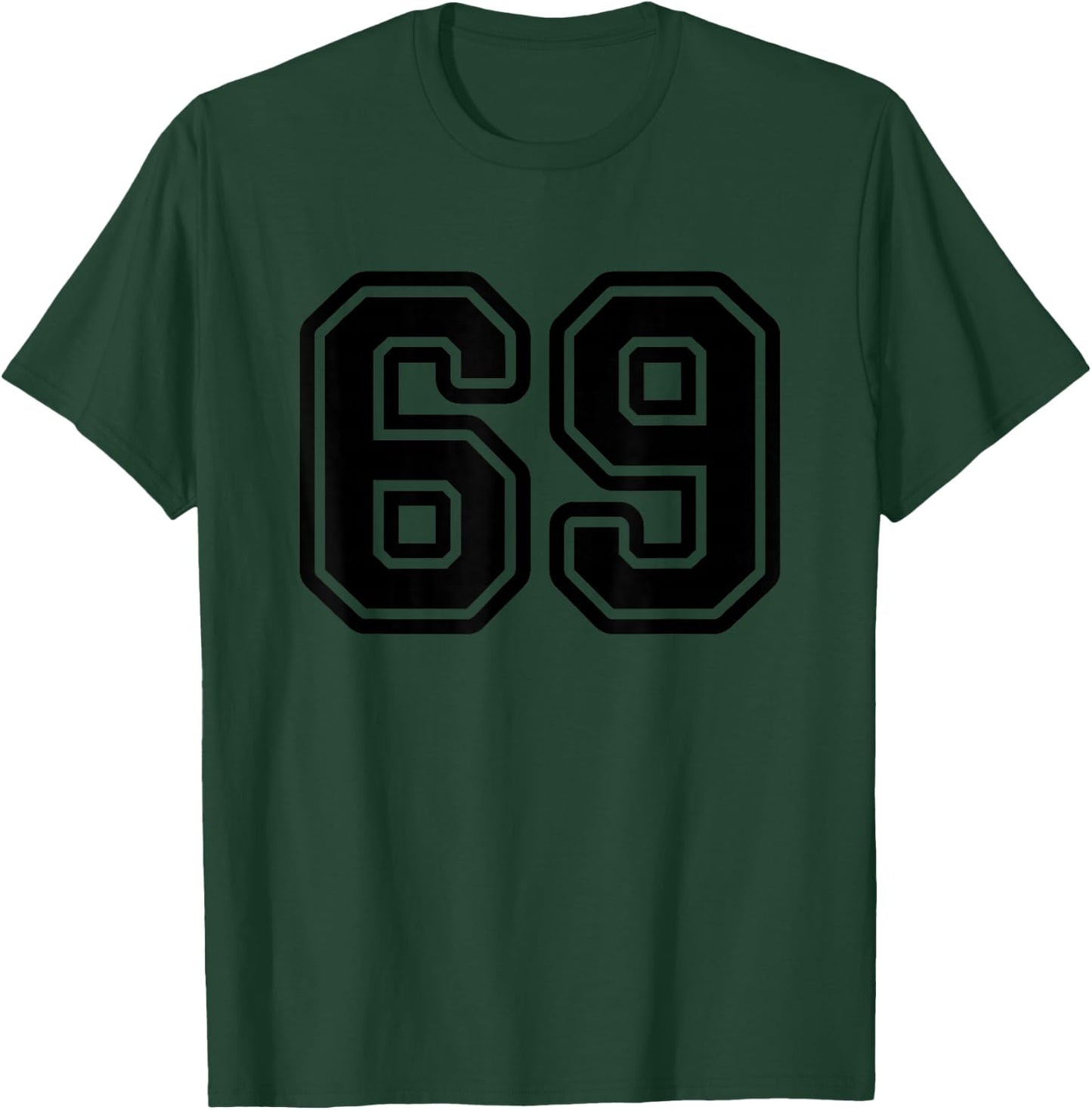 Number #69 Sport Black Number 69 T-Shirt - T-Shirt | Forest