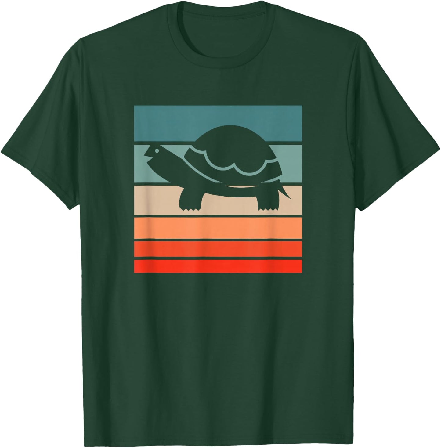 Turtle Retro Style Vintage T-Shirt - T-Shirt | Forest