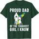 Autism Proud Dad Of The Toughest Girl Daddy Shirt Autism Dad T-Shirt - T-Shirt | Forest