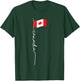 Canada Signature Flag Pole - Patriotic Canadian Flag T-Shirt - T-Shirt | Forest