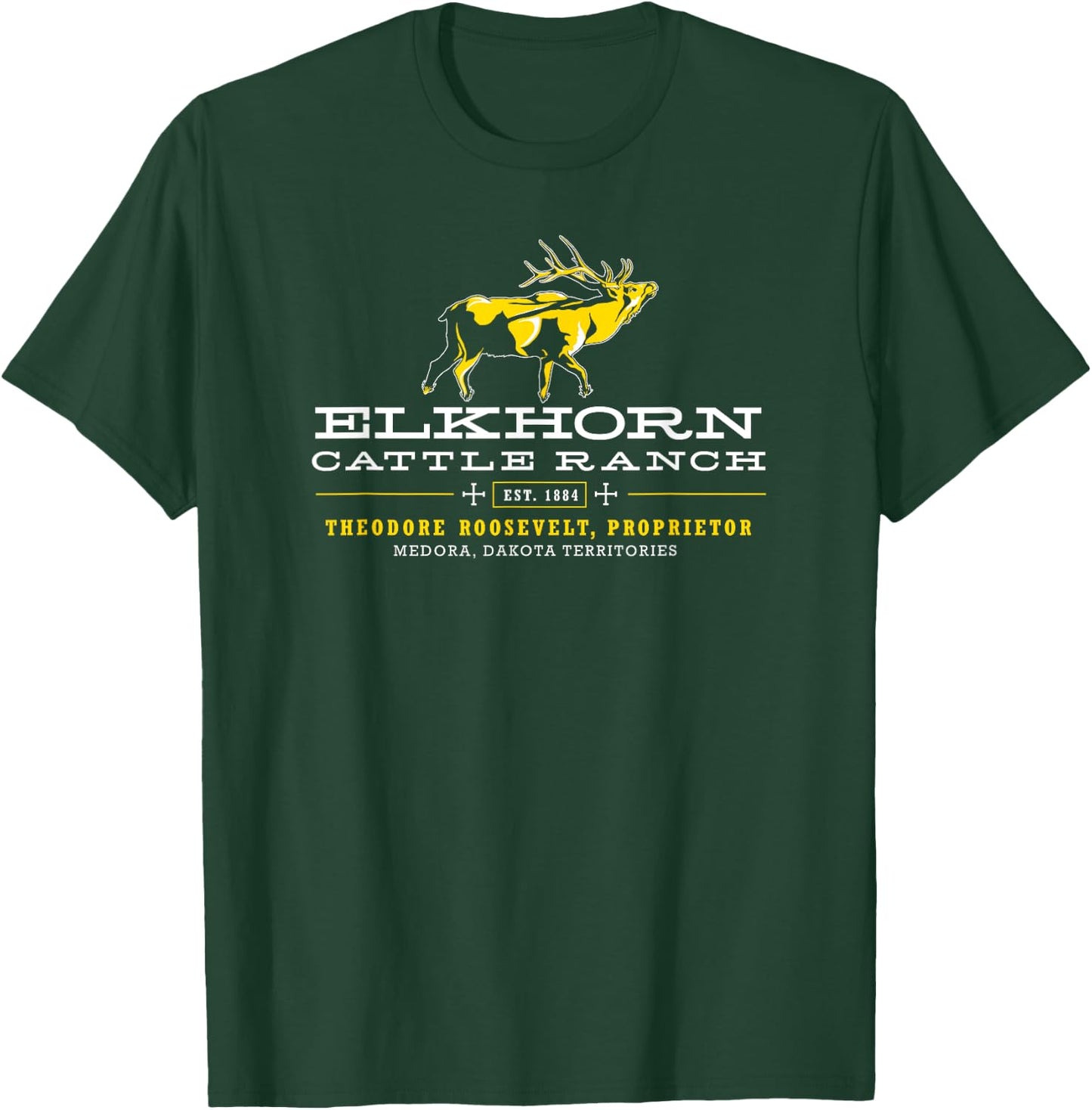 Theodore Roosevelt Elkhorn Ranch History Buff Shirt T-Shirt - T-Shirt | Forest